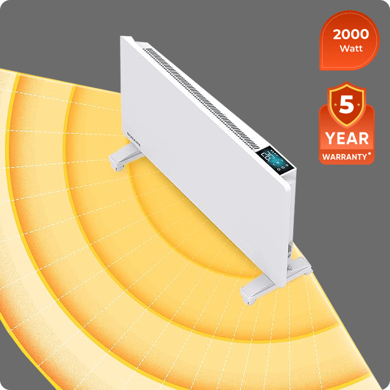 Bonaire 2000W Slim Panel Heater – Fast, Quiet Energy Efficient