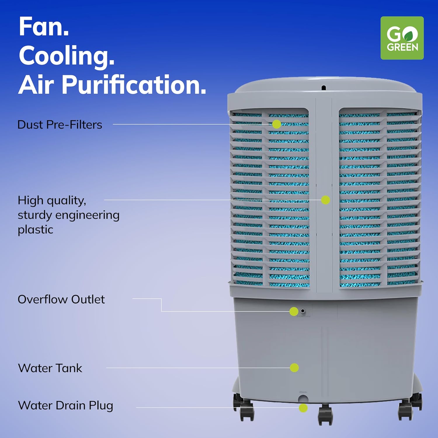 Winter 56i – Portable Evaporative Air Cooler for Home Office