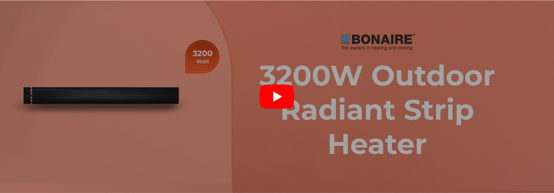 3200W Outdoor Radiant Strip Heater