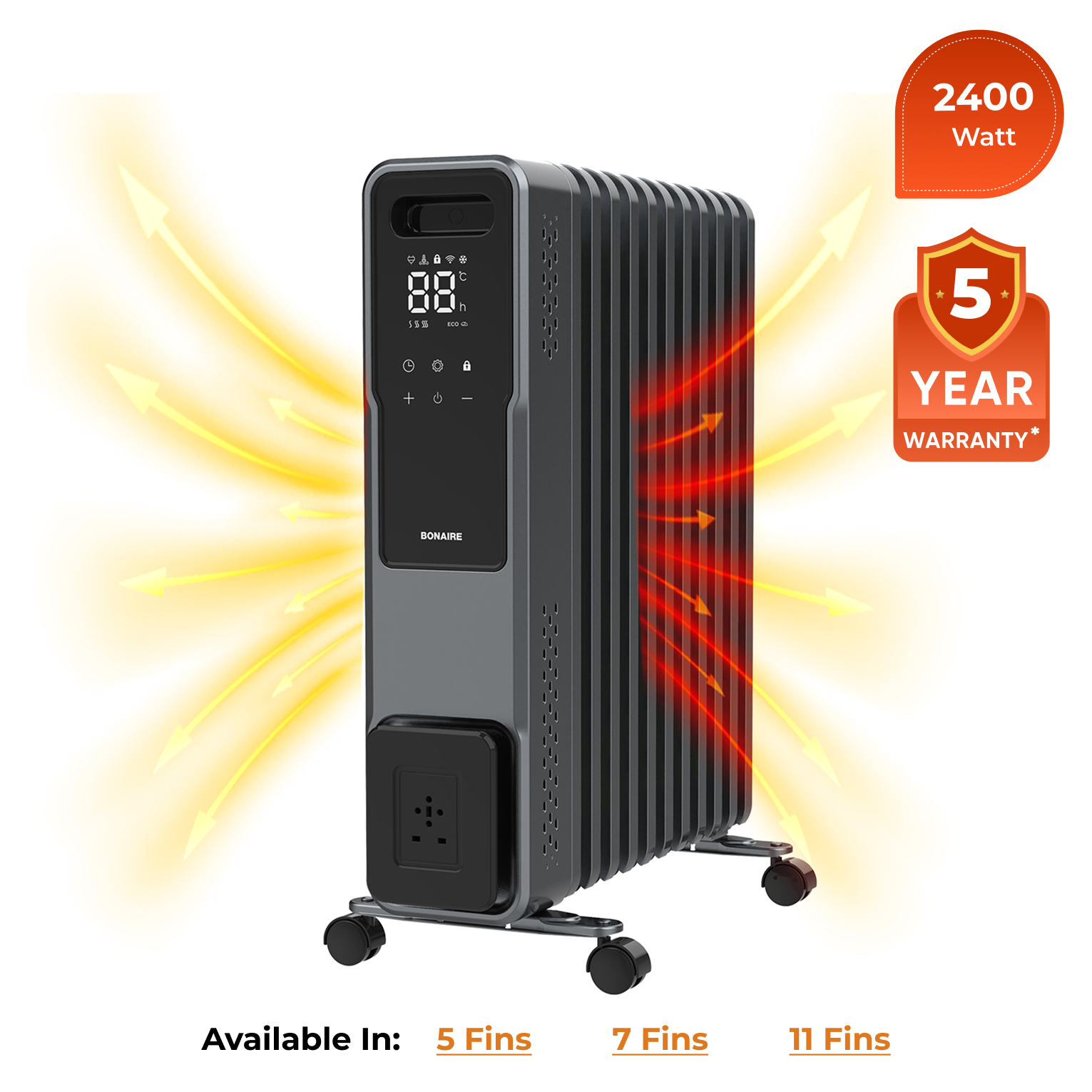 Oil Column Heater 2400W | Smart Heating